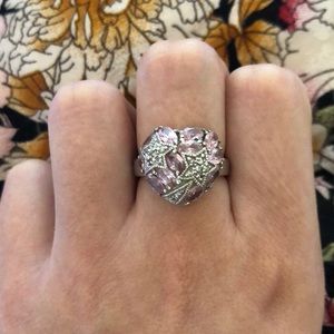 Tourmaline Stars Sterling Silver Ring